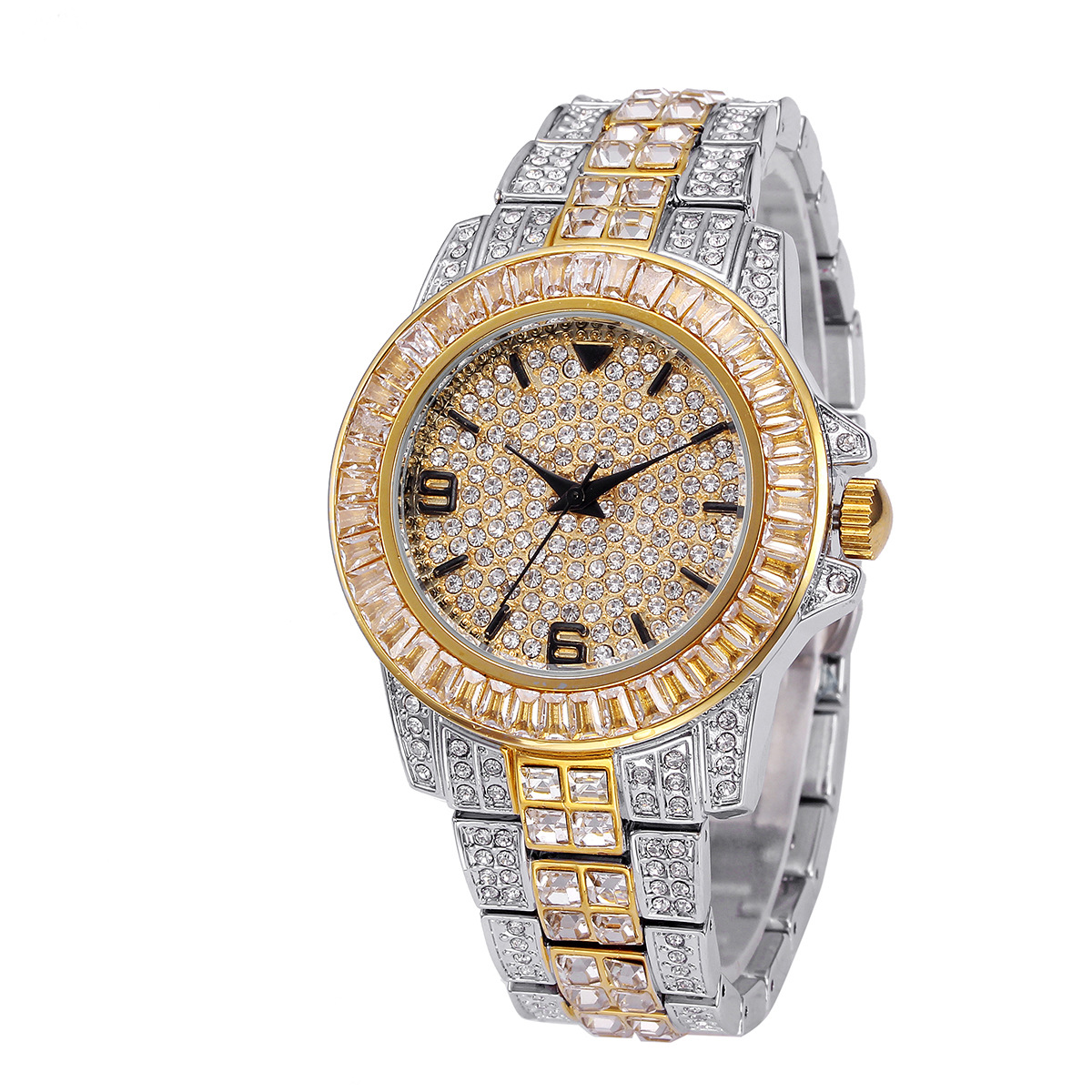 Luxury Full Stone Quartz Watch - Jewelry For Watches review and price